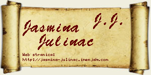 Jasmina Julinac vizit kartica